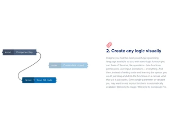 AppGyver Composer Pro Logic Visually