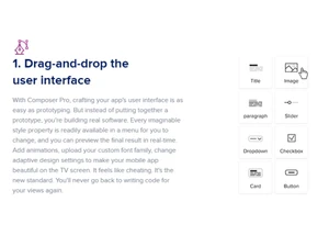 AppGyver Composer Pro User Interface
