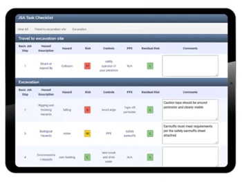 vector ehs checklist