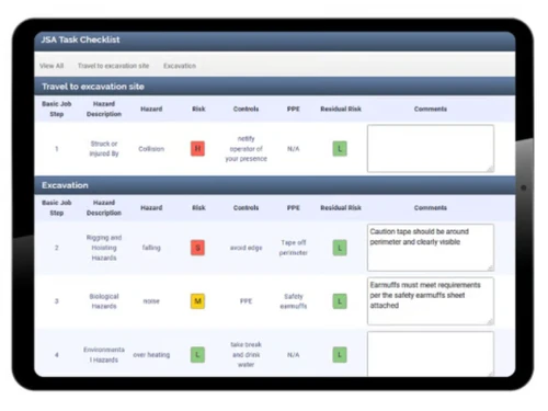 vector ehs checklist