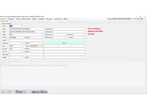 sunrise transport company details