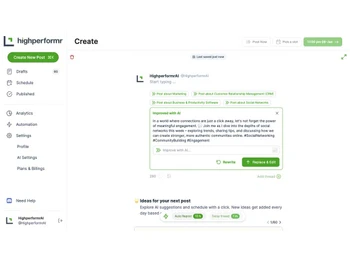 highperformr-ai post