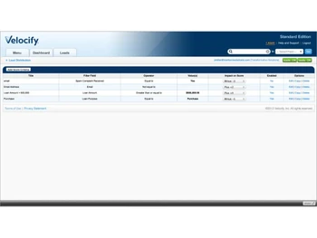 Velocify Pulse-Criteria