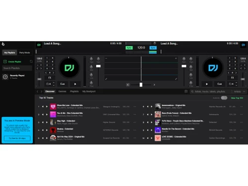 betaport dj dashbaord