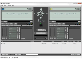 zulu dj software dashboard