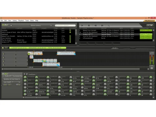 mixmeister studio dashboard