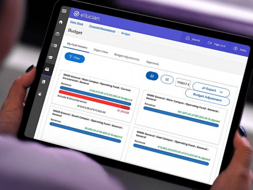 Ellucian budget management