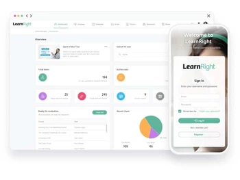 LearnRight dashboard