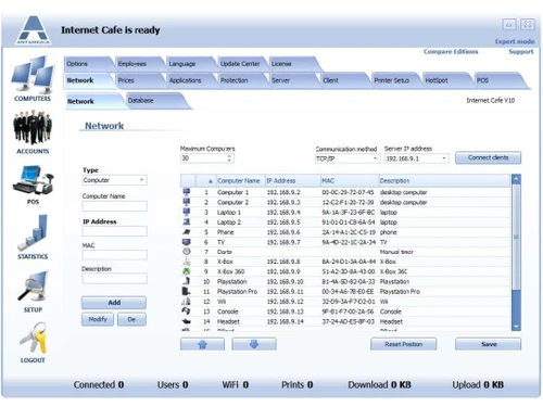 Antamedia Internet cafe network
