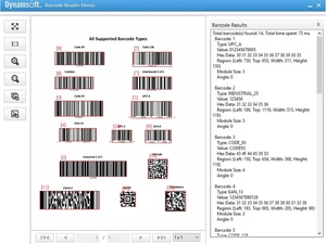 dynamsoft supported barcode type