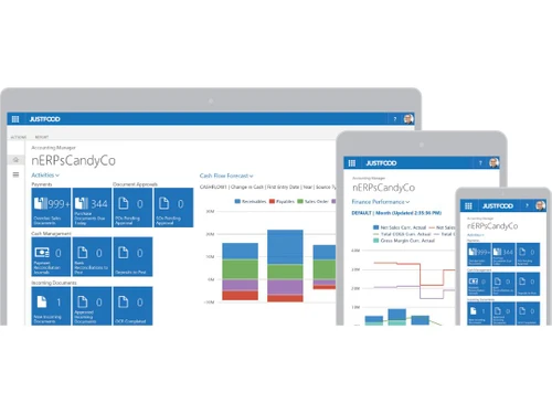 JustFood ERP Dashboard