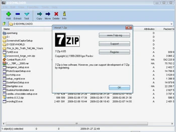 7-Zip Dashboard