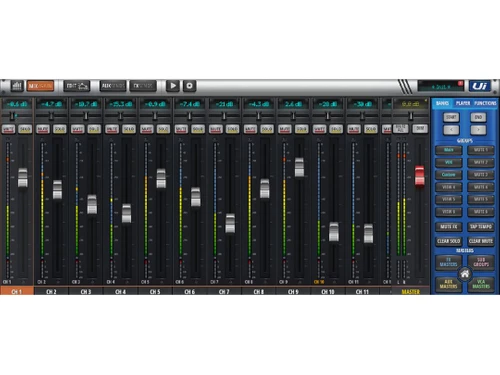 soundcraft ui24r dashbaord