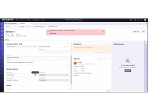 ServiceNow EAM Contract Asset Task
