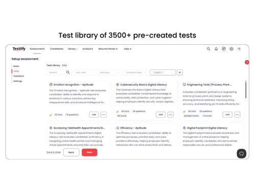 Testlify-test library
