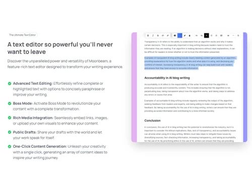 Moonbeam Text Editor