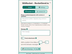 rocketsend dashboard