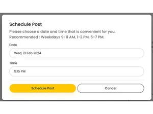 ReachifyMe schedule post