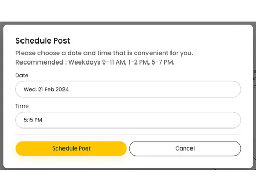 ReachifyMe schedule post