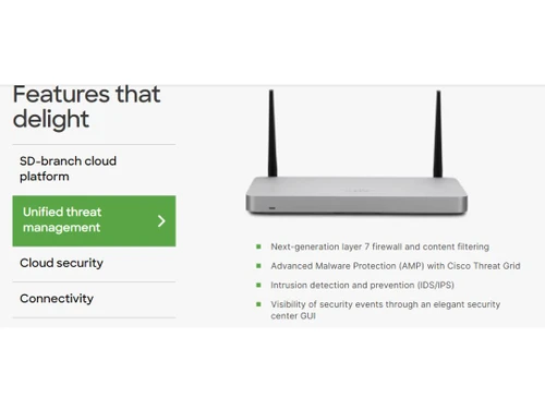 cisco mx67c features