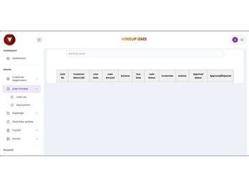 vinsup gms dashboard