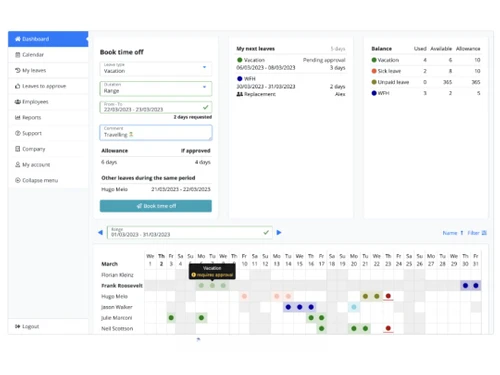 LeaveBoard Dashboard