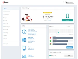 salfield child control dashboard