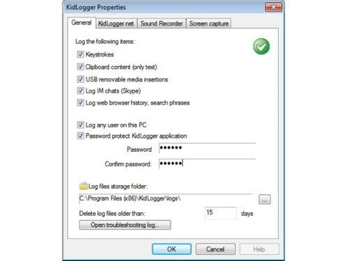 kidlogger properties