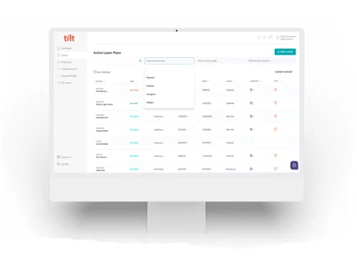 Tilt Leave Management Plans