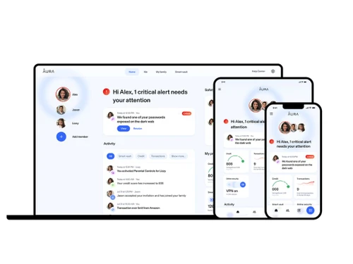 aura digital safety dashboard