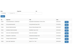 Cup2000 Tournament List