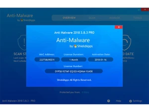 shieldapps anti-malware dashboard