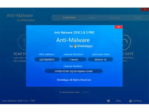 shieldapps anti-malware dashboard