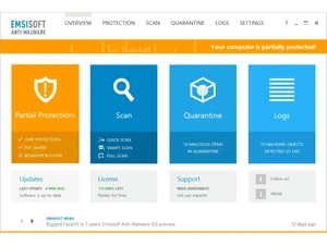 emsisoft anti-malware home logs