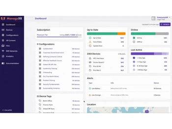 ManageXR Dashboard