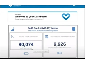 infosys vaccine management dashboard