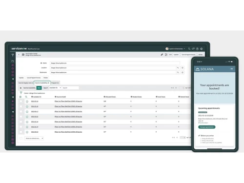 servicenow vaccine management dashboard