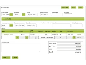 Vinsight Sales Order