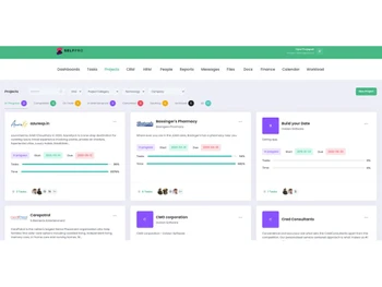 selfpro-crm dashboard