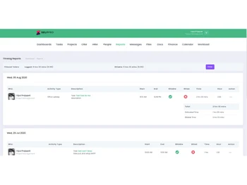selfpro-crm reports