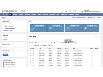 Crafted ERP Sales Order