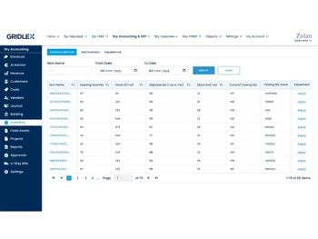 Gridlex Sky Inventory