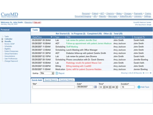 curemd vaccine software