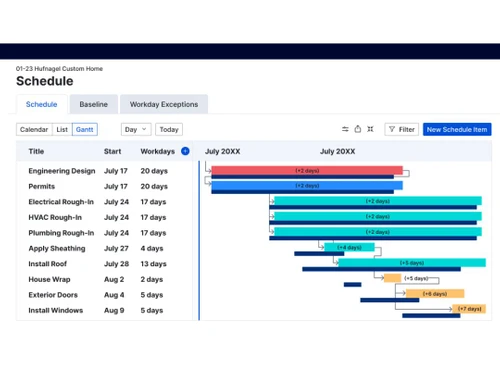 buildertrend scheduling