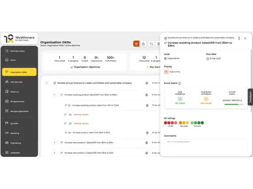 10xWinners Active Objectives