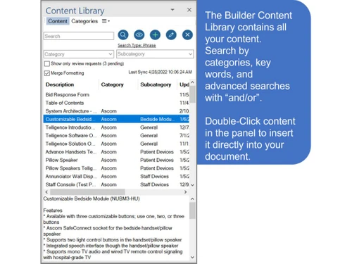 rfp response builder library