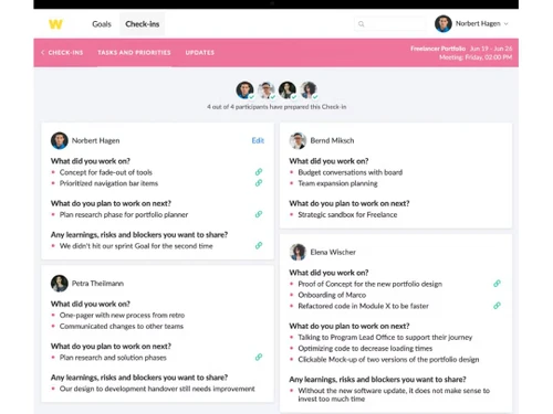 Workpath Check Ins