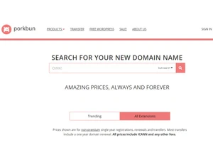 Porkbun New Domain