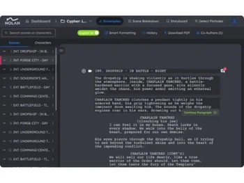 NolanAI Script Writing
