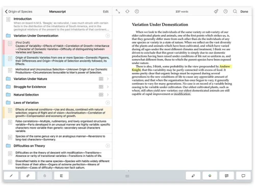 Scrivener Manuscript
